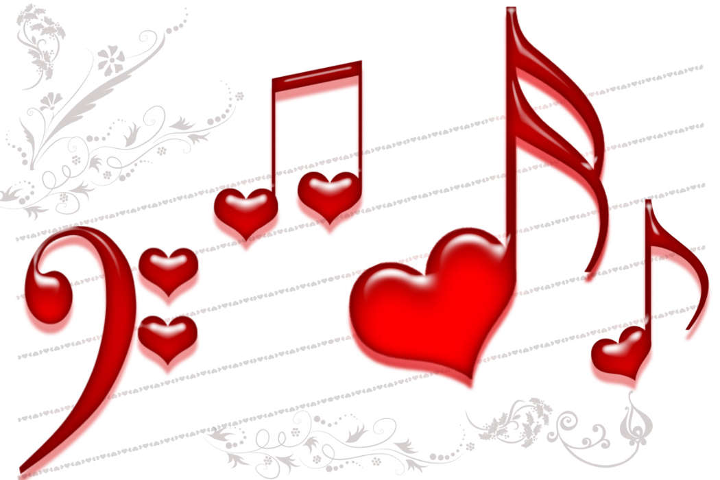 Valentine&#039;s day, Background, Love, Music, Holidays, Hearts
