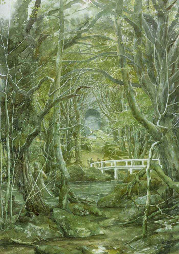 Trees, Fantasy, Bridges, Landscape, Rivers, The Lord of the Rings