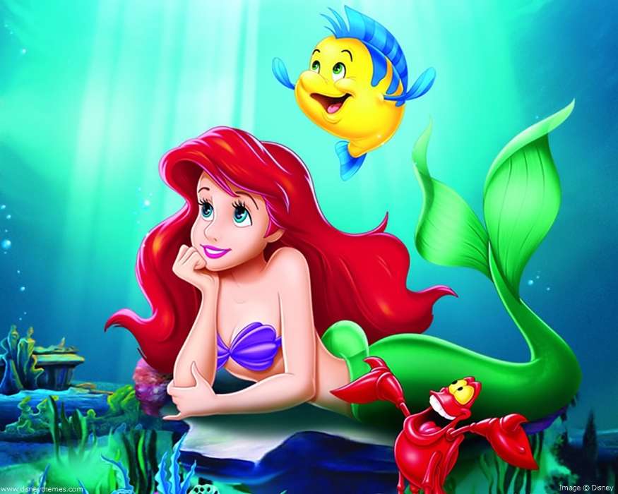 Cartoon, Girls, Mermaids, The Little Mermaid