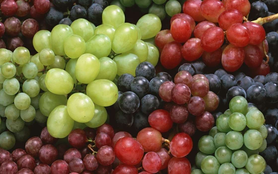 Fruits, Food, Backgrounds, Grapes