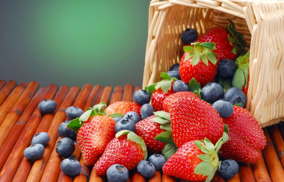 Food,Fruits,Blueberry,Strawberry