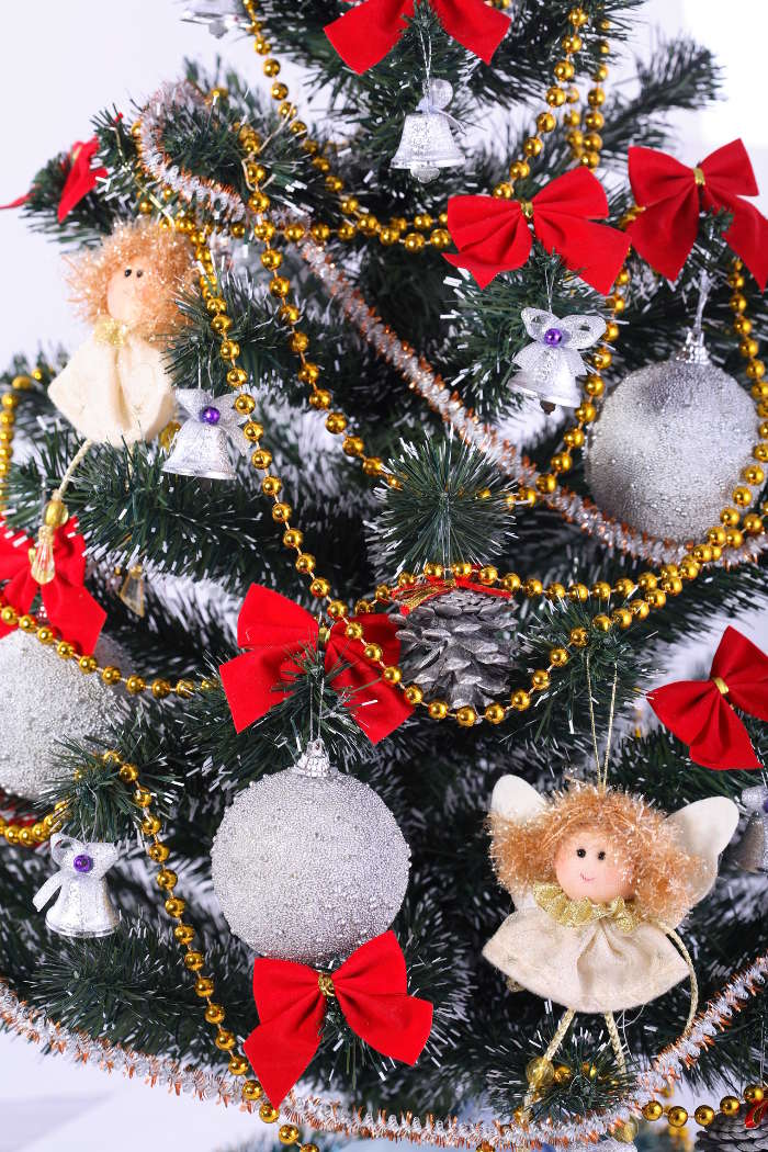 Fir-trees, Background, New Year, Holidays, Christmas, Xmas