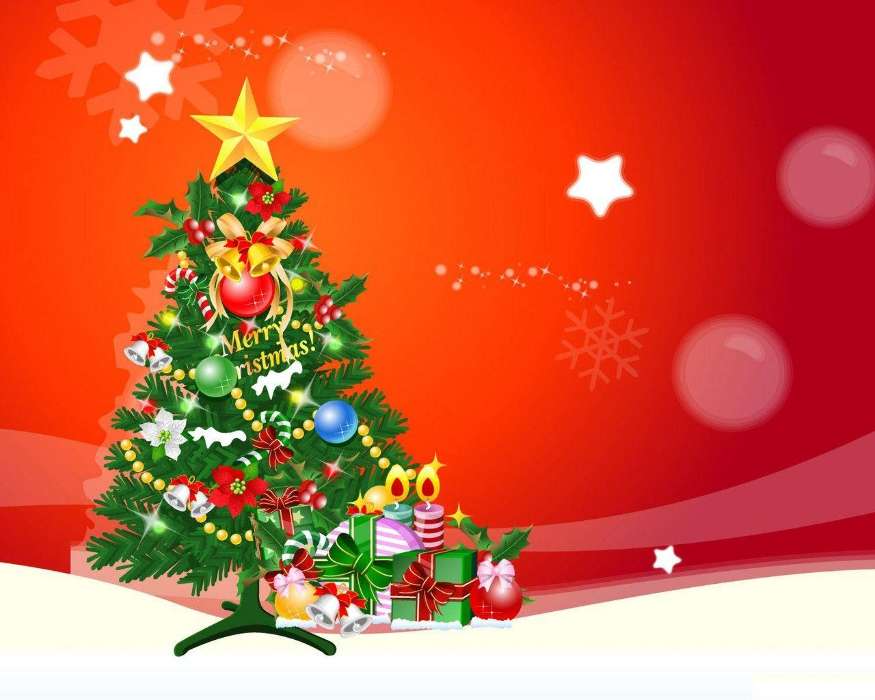 Holidays, New Year, Fir-trees, Christmas, Xmas, Drawings