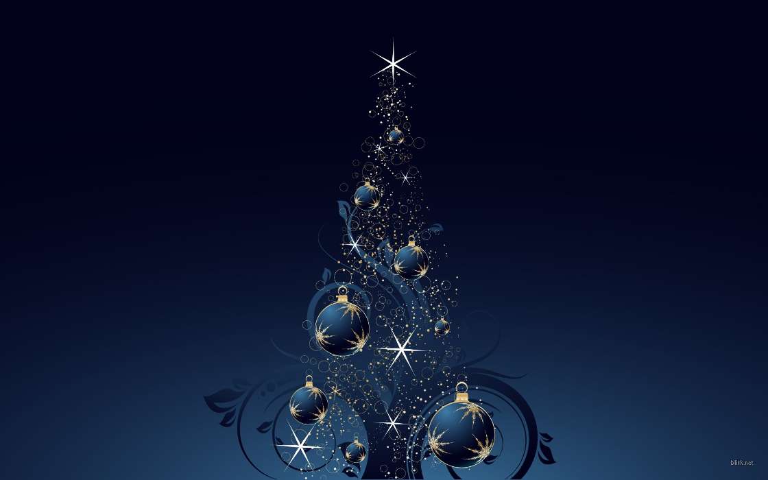 Holidays, Stars, New Year, Fir-trees, Christmas, Xmas