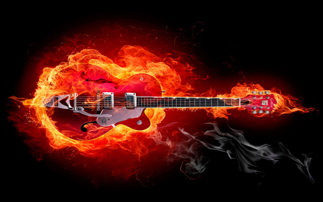 Guitars, Tools, Objects, Fire