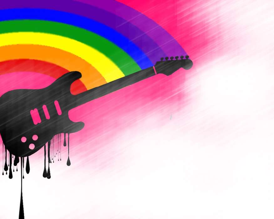 Guitars, Drawings, Rainbow
