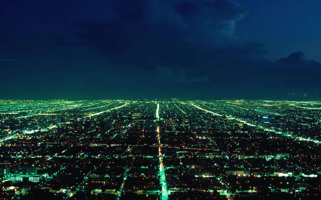 Landscape, Cities, Sky, Night