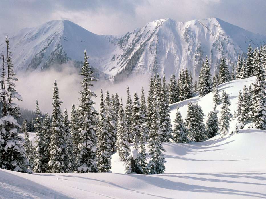 Mountains,Landscape,Winter