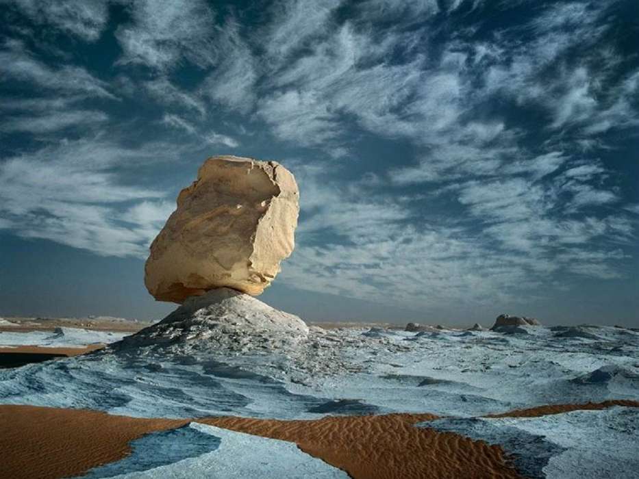 Stones, Clouds, Landscape, Desert