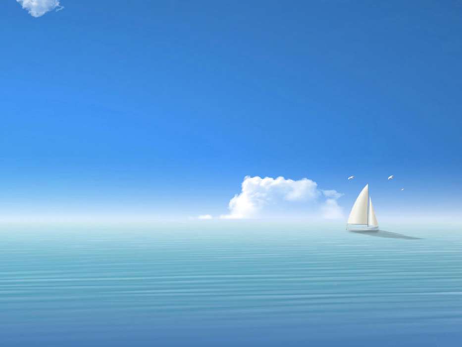 Ships, Sea, Clouds, Landscape, Pictures