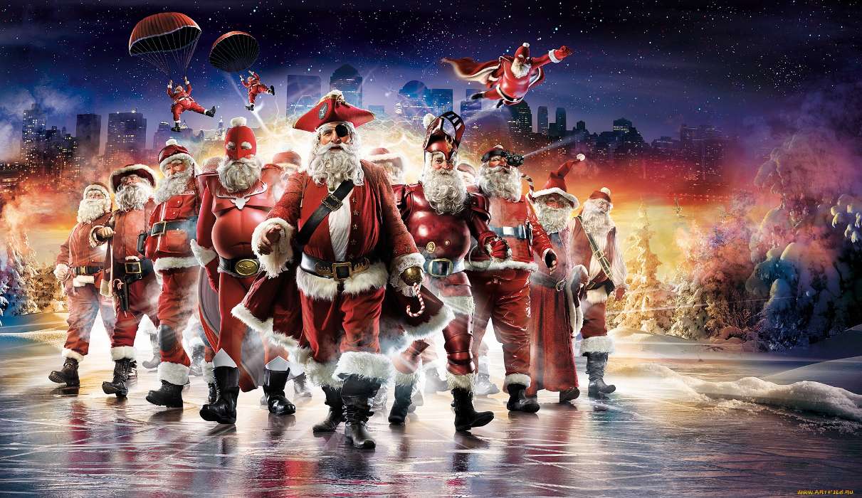 People, Men, New Year, Pirats, Holidays, Christmas, Xmas, Santa Claus