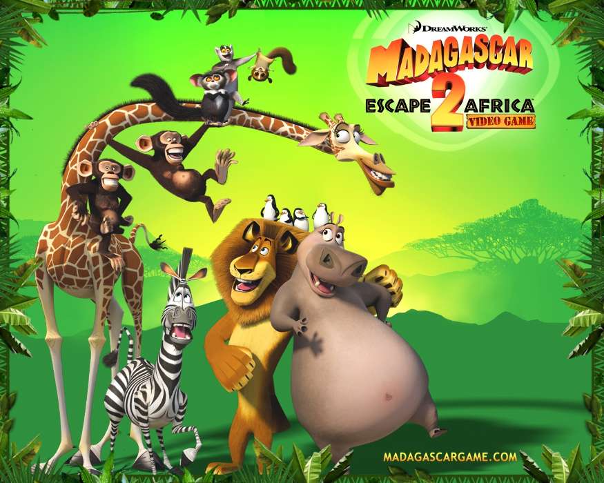Cartoon, Madagascar, Escape Africa