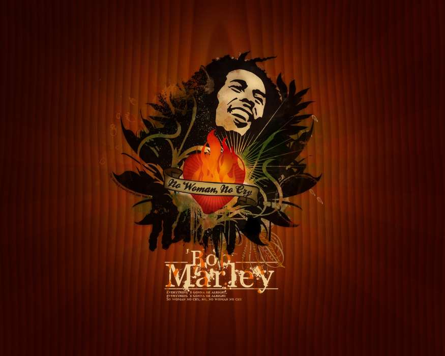 Music, Drawings, Bob Marley