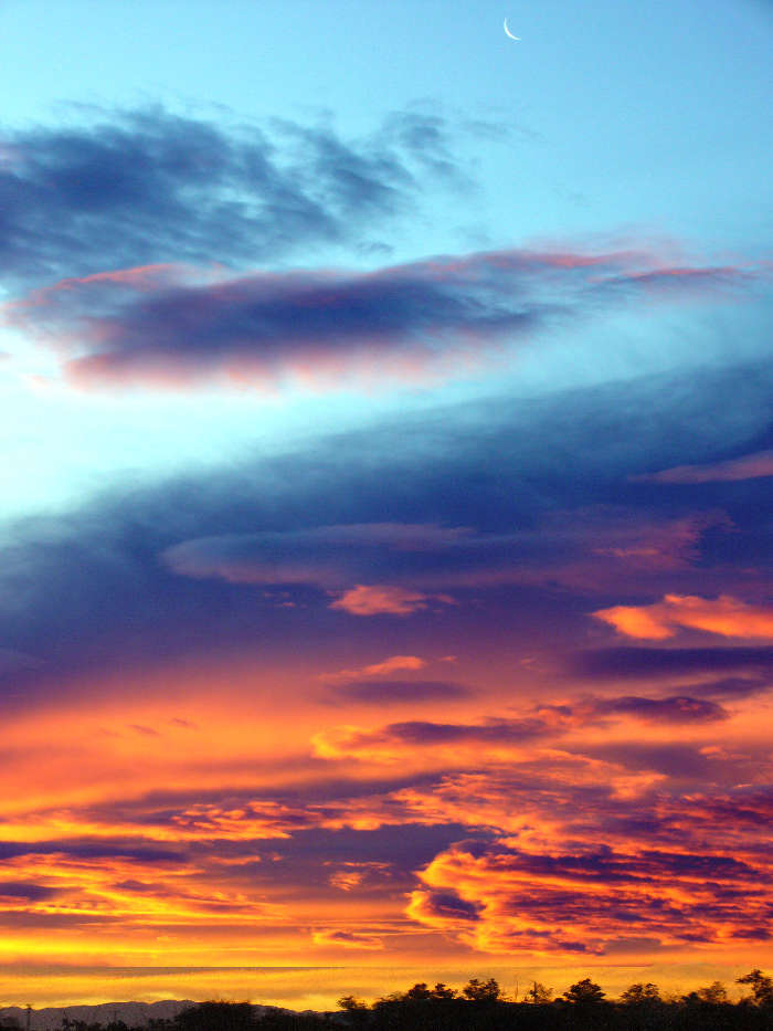 Sky, Clouds, Landscape, Sunset