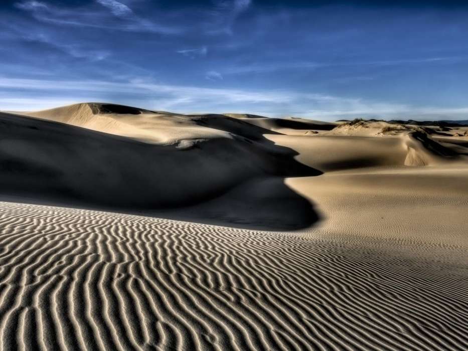 Sky, Landscape, Sand, Desert