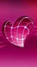 Ladda ner Abstraction, Hearts, Love, Valentine&#039;s day bilden till mobilen.