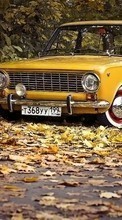Ladda ner Lada, Auto, Roads, Leaves, Autumn, Transport bilden till mobilen.