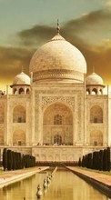 Ladda ner Taj Mahal,Architecture,Landscape bilden till mobilen.