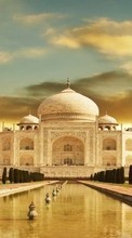 Ladda ner Landscape, Architecture, Taj Mahal bilden till mobilen.