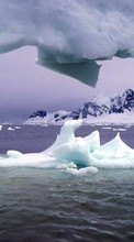 Ladda ner Icebergs,Sea,Landscape bilden till mobilen.