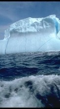 Ladda ner Landscape, Sea, Icebergs bilden 1024x600 till mobilen.