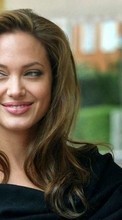 Ladda ner Cinema, Humans, Girls, Actors, Angelina Jolie bilden 360x640 till mobilen.