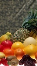 Ladda ner Pineapples, Bananas, Food, Background, Fruits bilden till mobilen.