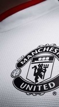 Ladda ner Manchester United, Background, Football, Logos, Sports bilden till mobilen.
