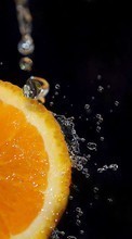Ladda ner Fruits, Food, Oranges, Drops bilden 1280x800 till mobilen.