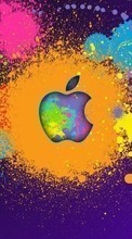 Ladda ner Brands, Art, Logos, Apple bilden till mobilen.