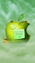 Ladda ner Brands, Logos, Apple, Apples bilden till mobilen.