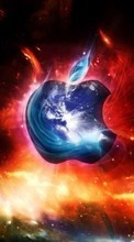 Ladda ner Apple, Brands, Logos bilden till mobilen.