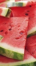 Ladda ner Watermelons, Food, Background, Fruits bilden till mobilen.