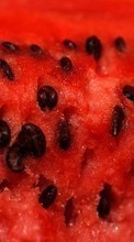 Ladda ner Fruits, Food, Backgrounds, Watermelons bilden till mobilen.