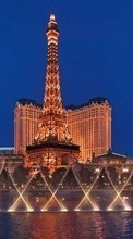 Ladda ner Architecture, Las Vegas, Cities, Night bilden till mobilen.