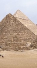 Ladda ner Landscape, Architecture, Pyramids, Egypt bilden 240x320 till mobilen.