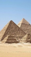 Ladda ner Landscape, Architecture, Pyramids, Egypt bilden 240x400 till mobilen.