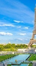 Ladda ner Architecture, Eiffel Tower, Cities, Sky, Paris, Landscape bilden till mobilen.