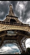 Ladda ner Landscape, Architecture, Paris, Eiffel Tower bilden 1024x600 till mobilen.