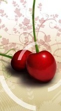 Ladda ner Fruits, Sweet cherry, Food, Art, Berries bilden till mobilen.