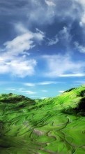 Ladda ner Landscape, Sky, Art, Mountains bilden 320x480 till mobilen.