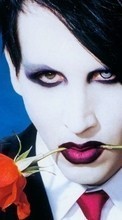 Ladda ner Artists, Marilyn Manson, People, Men, Music, Roses bilden till mobilen.