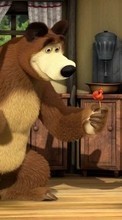 Ladda ner Masha and the Bear, Cartoon bilden till mobilen.