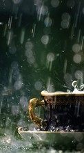 Ladda ner Cups, Rain, Drops, Objects bilden till mobilen.