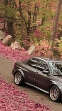 Ladda ner Auto, Roads, Leaves, Autumn, Subaru, Transport bilden till mobilen.