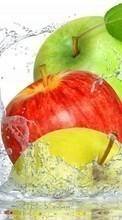 Ladda ner Apples, Food, Fruits, Water bilden till mobilen.