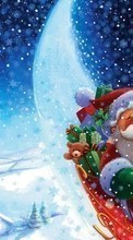 Ladda ner Holidays, Winter, New Year, Jack Frost, Snow bilden 480x800 till mobilen.