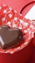 Ladda ner Valentine&#039;s day, Food, Love, Holidays, Hearts, Chocolate bilden till mobilen.