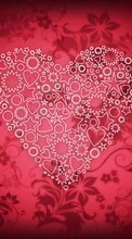 Ladda ner Valentine&#039;s day, Background, Love, Holidays, Hearts bilden till mobilen.
