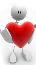 Ladda ner Valentine&#039;s day, Love, Objects, Hearts bilden till mobilen.